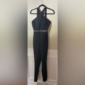 Windsor Black Criss Cross Jumpsuit